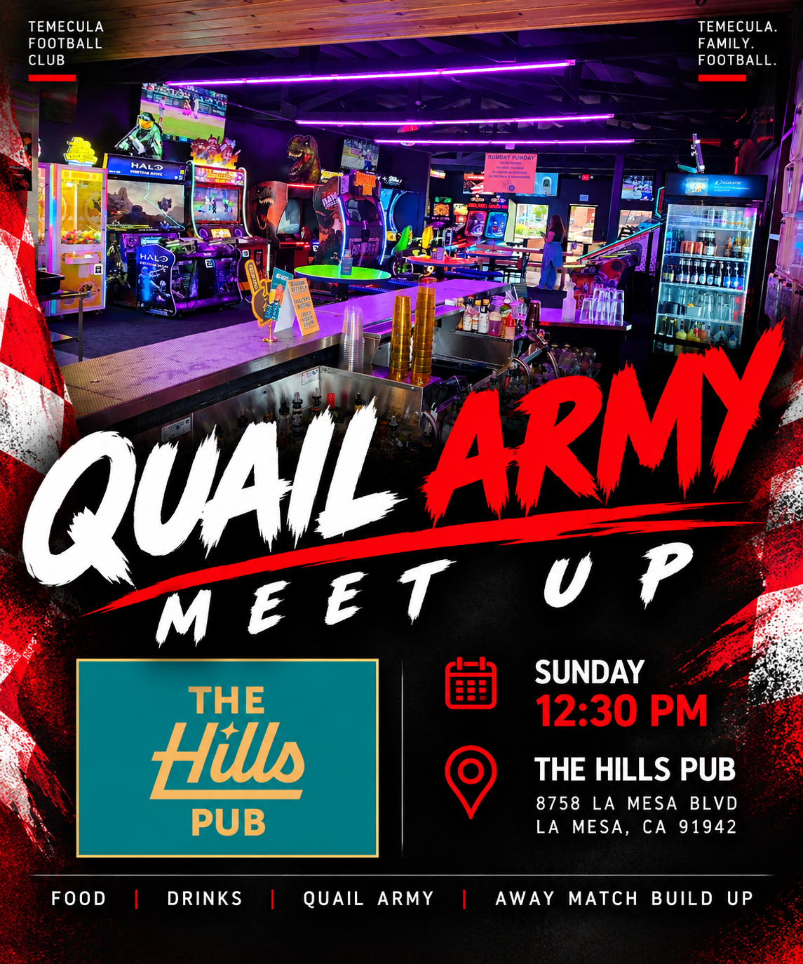 Quail Army Meetup at The Hills Pub